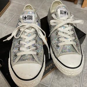 Silver Sequin Converse (Women’s Size 7)